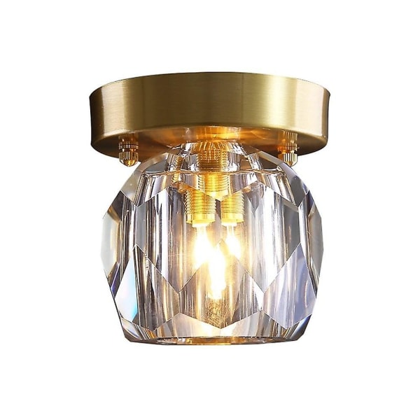 11cm Flush Mount Taklampa Guld Kristall Metall Modern