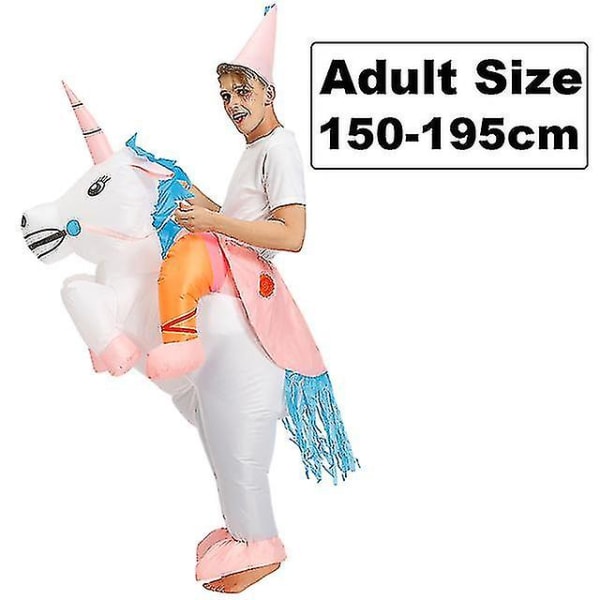 Oppustelig kostume kostume til voksne børn Adult 150-195cm Unicorn B