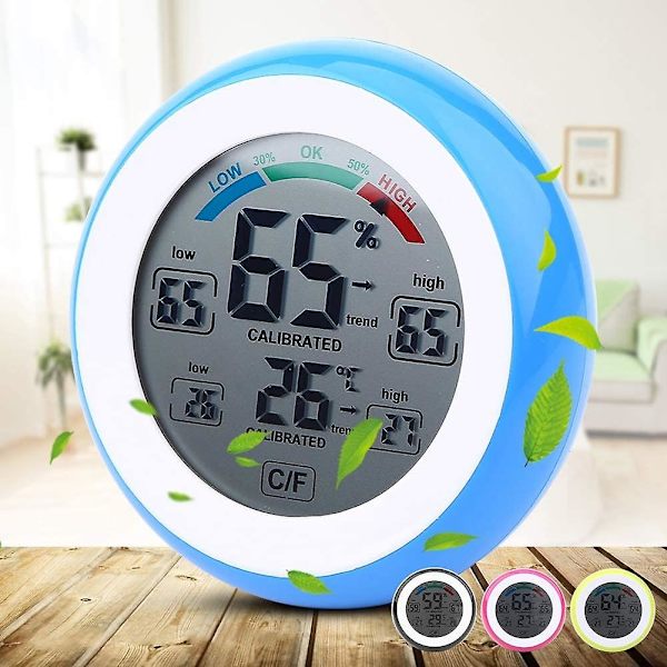 Digital LCD Temperaturtermometer Hygrometer Trådløs Elektronisk Temperatur Fugtighedsmåler