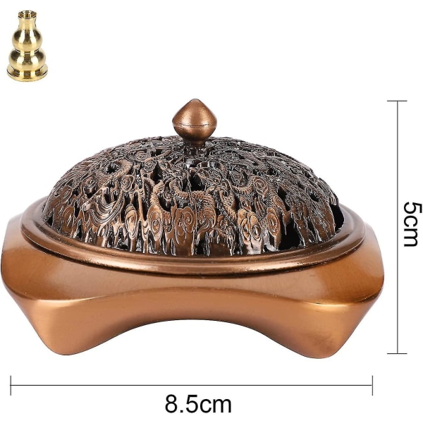 Spiral Røgelsebrænder Censer Røgelsebrænder Kobber Røgelsebrænder Holder Vintage Røgelseholder