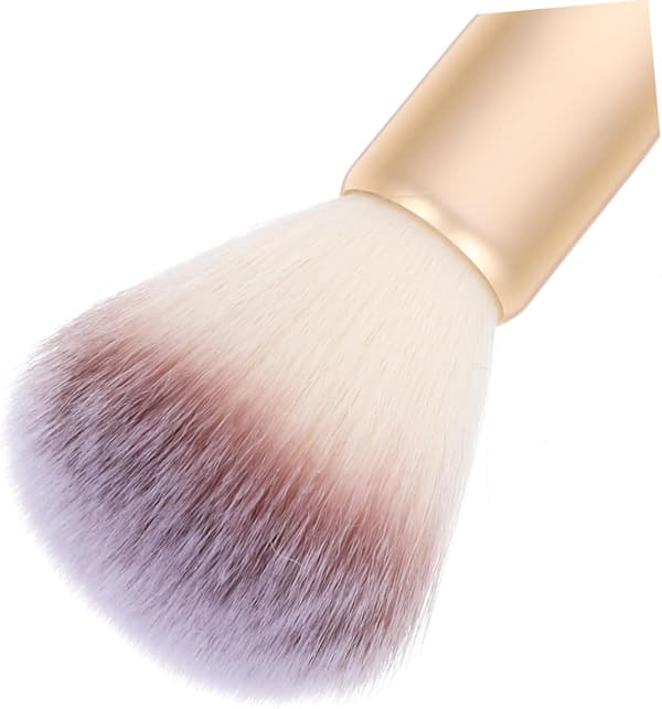 Makeupbørste til highlighter, blush, multifunktionel pudder, makeup, kvinde, vifteformede børster til ansigtet