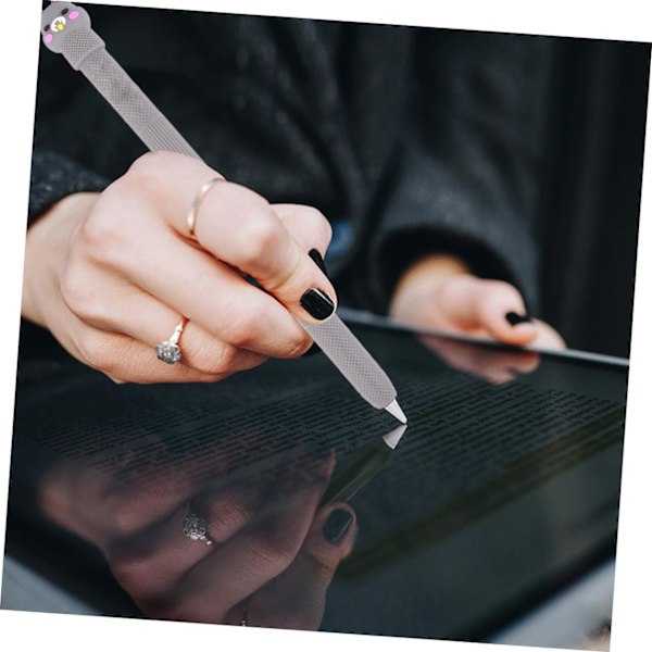 2 stk. Beskyttelsesetui til Pencil Pencil Case Pencil Enclosure Stylus Pencil Case Hvid
