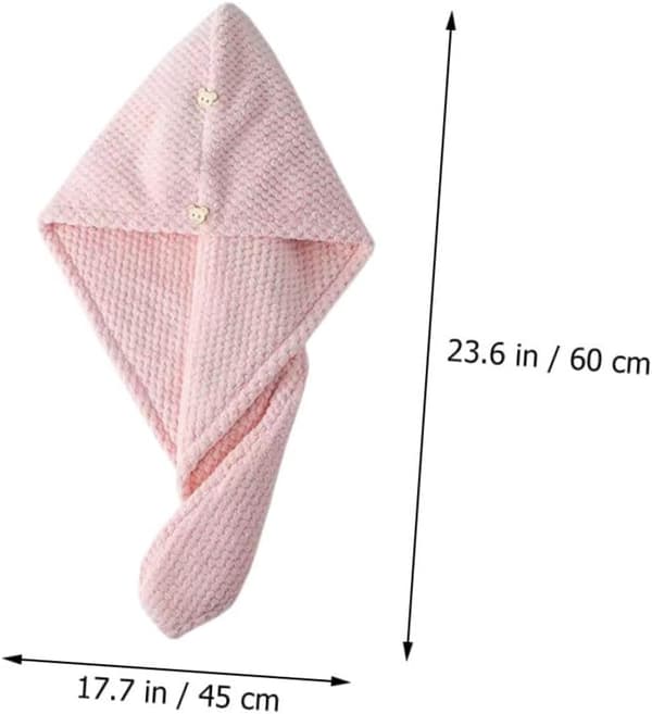 3 st hårtorkmössa i smidig fleece för duschmössa