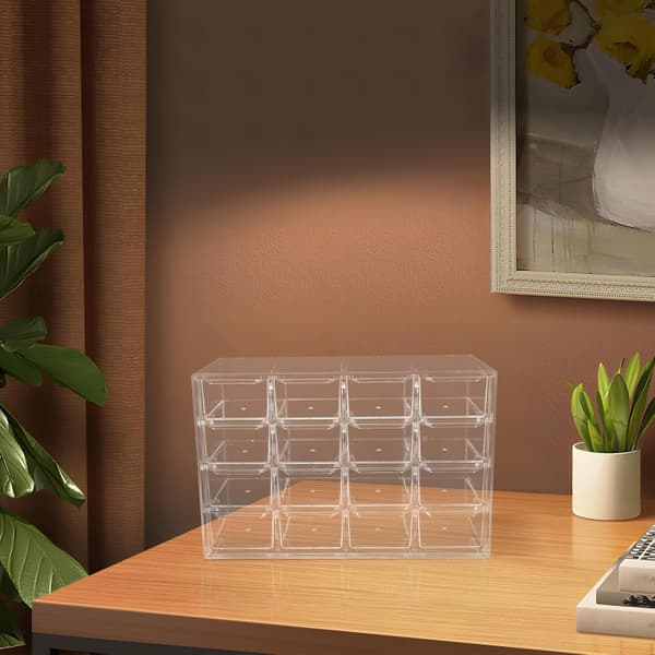 Smykkeopbevaringsboks Øreringeholder Organizer Smykke Makeup Organizer Ring Display Case