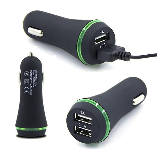 Bluetooth-mottaker bilsett med 2-ports USB-billader for iPhones