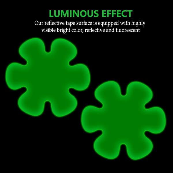20 ark halkskyddsremsa fluorescerande varningstejp trappor reflekterande halkskyddstejp blomformade remsor