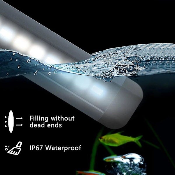 Akvarielampe til plantevækst, revfisk, vandtæt lampe