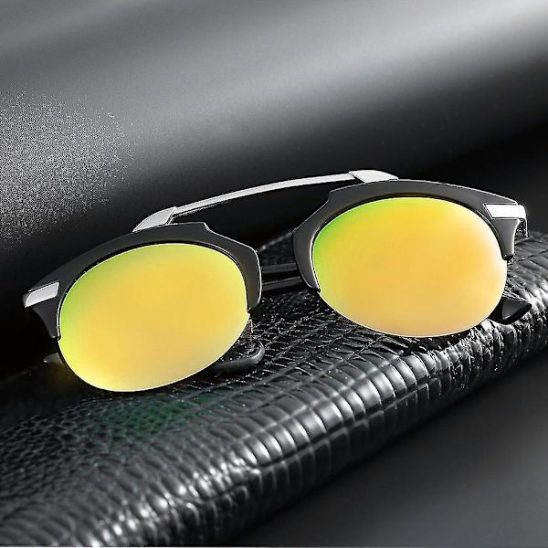 Klassiska Goggles Metallglasögon Barn Anti-UV Solglasögon för Utomhus