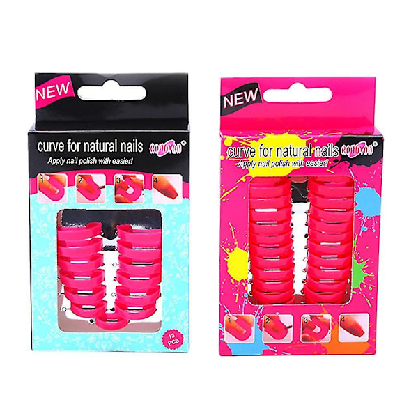 26 st Manikyr Nagelsmyckes Skyddande Polish Formar Lack