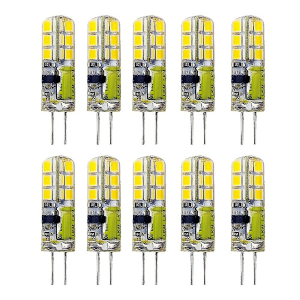 10 st 3W LED Bi-pin Landskapslampa Glödlampa 300lm G4 24 LED