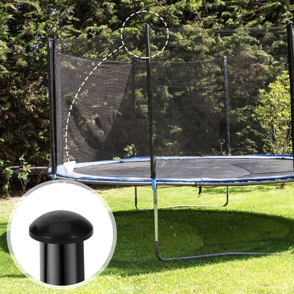 10 st Trampolinstolpskydd Svampstil Gummi Benöverdrag Säkerhetsändskydd