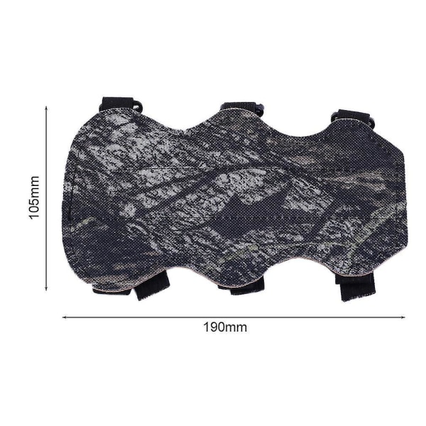 Skyttebåge Armbågsskydd 3-bands Camo PU Läder Underarmskydd