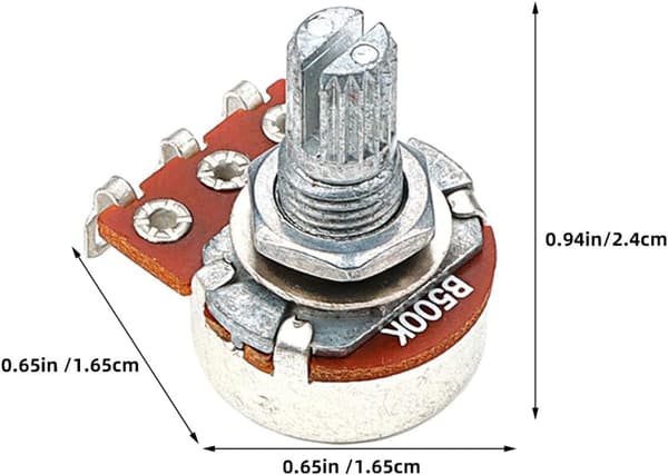 Liten Potentiometer Mini Gitarr Potentiometer Metall Brun Exakt Justering Mångsidig Volymkontroll