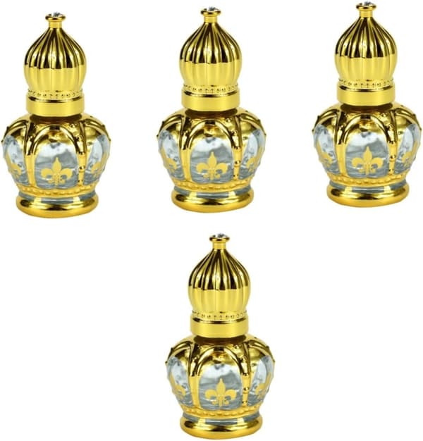 4 stk. eterisk olje rulleflaske tomme parfymeflasker for oljer påfyllbare for dufter assortert stil
