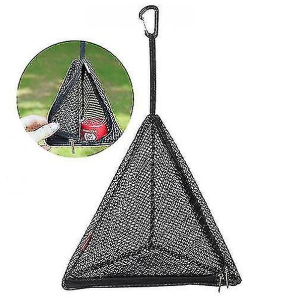 Trekantet Hengende Mesh Bag Trianfular Nett Oppbevaringspose Utendørs Camping Henger M