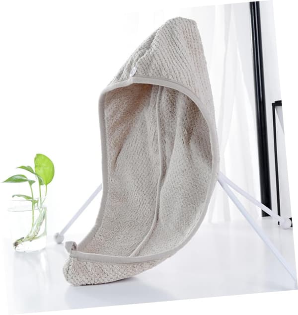 2 stk. mikrofiber hårhætte, absorberende håndklædeindpakning, sovehætte, hurtigtørrende hår, tilfældig farve