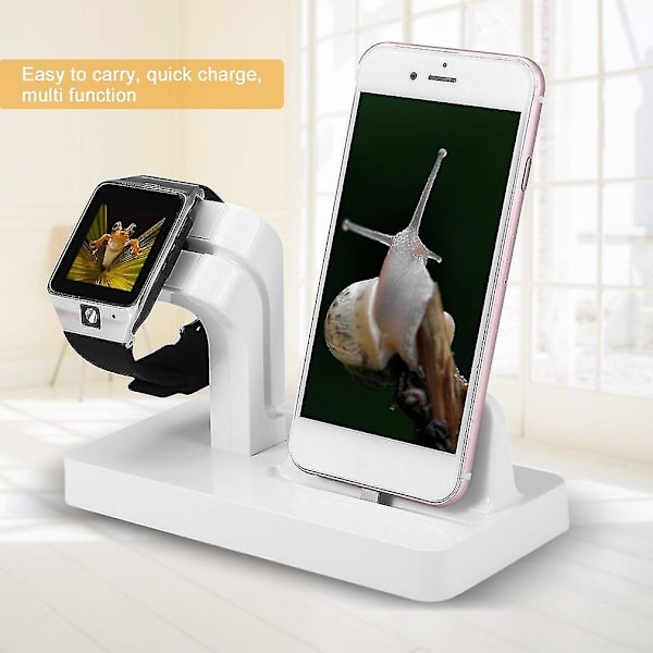 2-in-1-latausasema Apple-laturin pidikkeelle, iWatchille ja iPhonelle