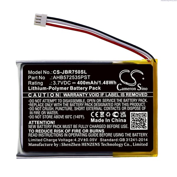 Cs 400mAh Trådløst Headset Batteri Ahb572535pst Til Jabra Evolve 75