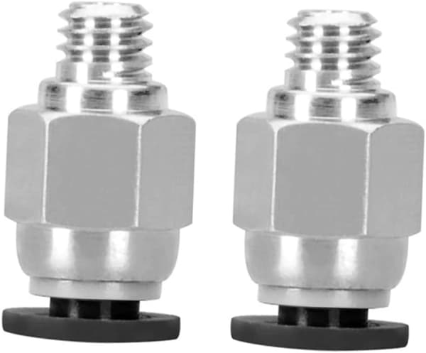 PTFE Bowden-rörsats för 3D-skrivare 1m rör (2 * 4mm) Pc4-m6 och Pc4-m10 pneumatiska kopplingar