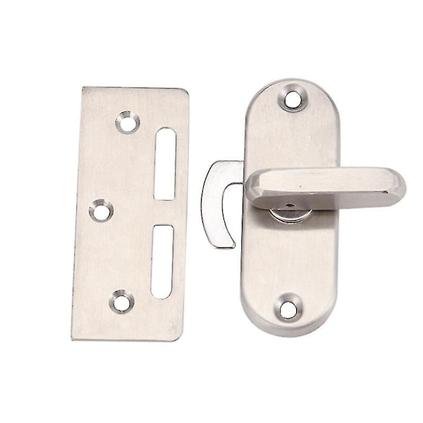 Dörrlås i rostfritt stål, tillbehör, ladugårdslucka, badrum, toalett, hög kvalitet. (silver)(1 st)