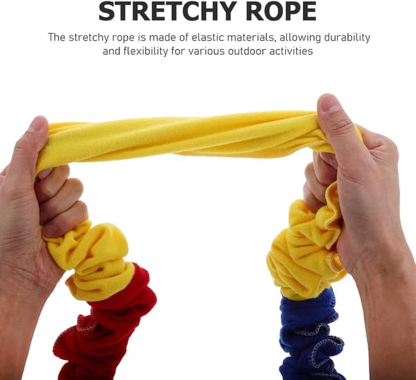 Utendørs treningsstrikk for 2-3, 2m elastisk regnbue PE-tau