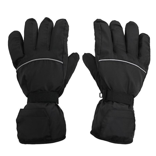 Udendørs Elektriske Varme Handsker Vinter Opvarmning Batteri Opladning Varme Cykling El Handsker Gray-black