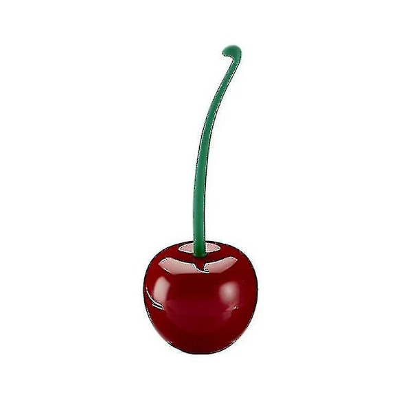 Toalettborste Set med Stativ, Körsbärsform Wine Red