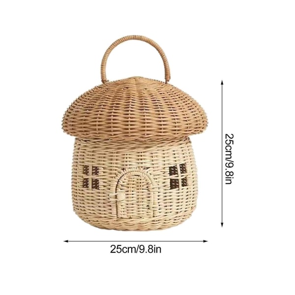 Indonesisk rattan vævet svampekurv Gave Decor House