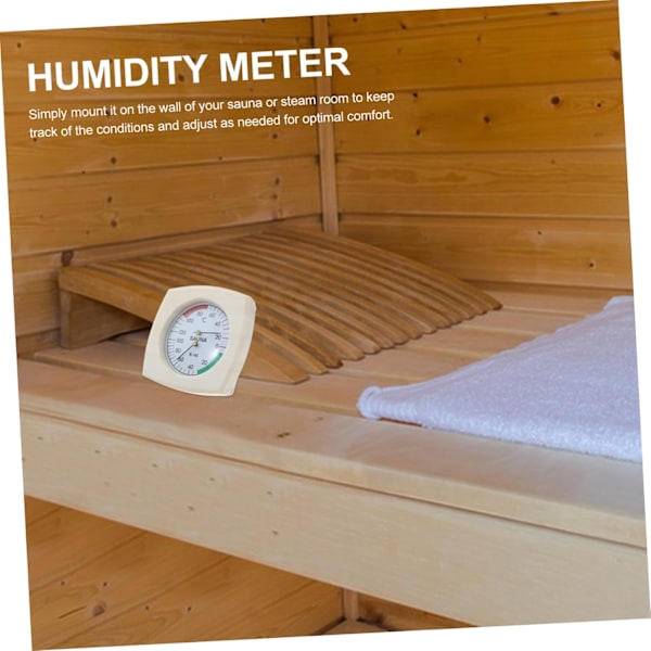 Bastu Temperatur- och Fuktighetsmätare Inomhus Termometer Hygrometer Bastutillbehör