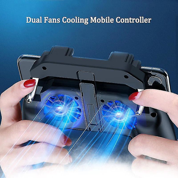 PUBG Mobile Kontroller Dobbel Vifte Kjøling 5000mAh