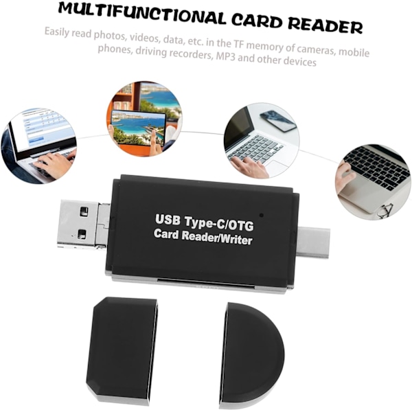 Kortläsare Multi USB Typ C Kortadapter Hög Prestanda Lätt att Använda