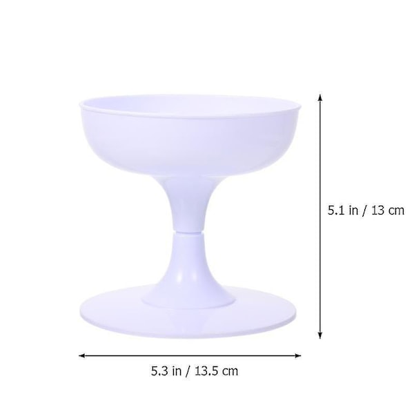 1 stk. Blomsterarrangementsbase i plastik med vinkopsdesign til bryllupsbordpynt
