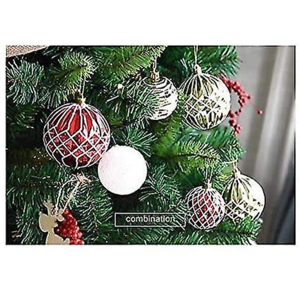 6 Assorterade Okrossbara Julgranskulor