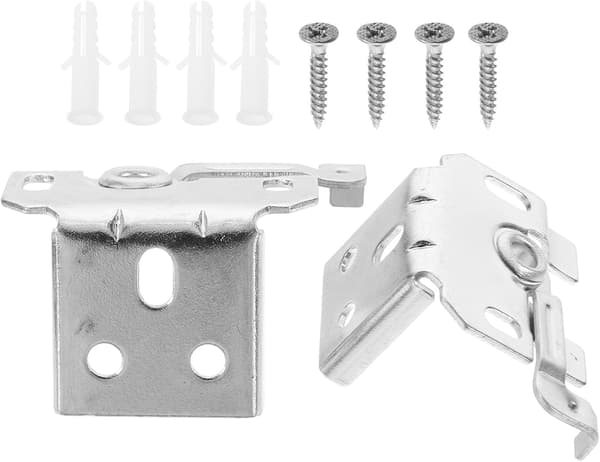 Gardinstångshållare Gardinfäste Tillbehör Silver Aluminiumlegering Enkel