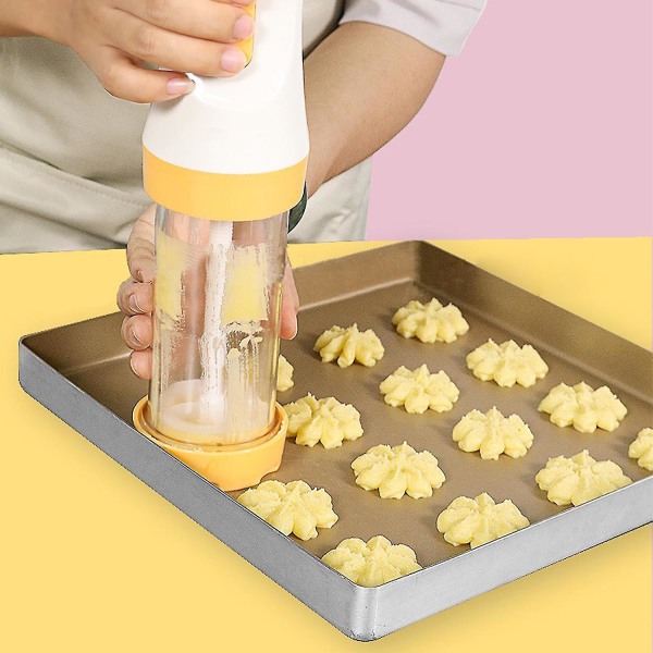 Elektrisk Cookie Press Gun Kage Icing Biscuit Maker Kit