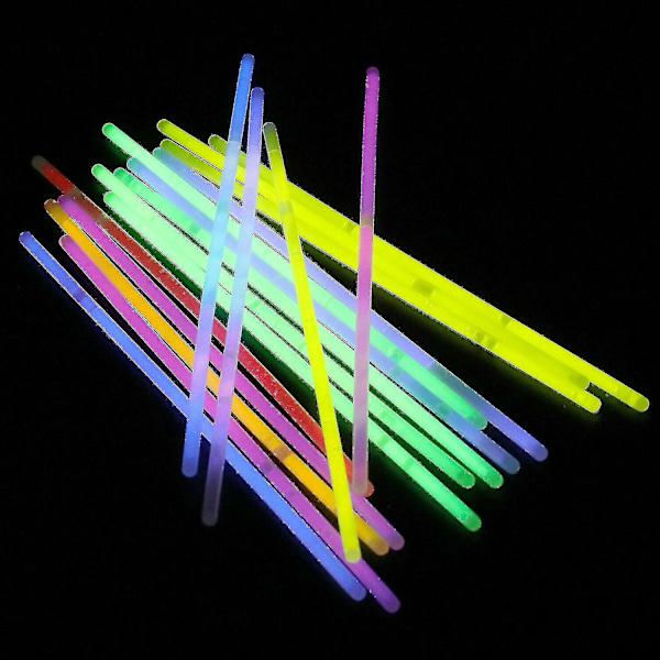 10-300 stk. Glødesticks Armbånd Halskæder Neon Farver Fest Favoritter Rave Diskotek 100PCS