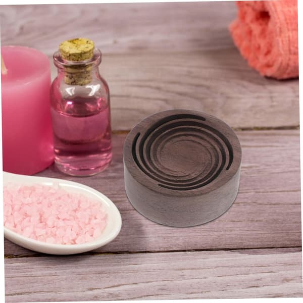 Træ Aroma Diffuser Rund Hvirvel Valnød Æterisk Olie Diffuser Træ Bil Interiør Diffuser