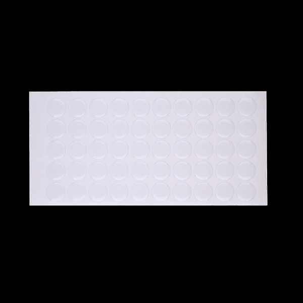 300 stk 1 tommers transparente kuppelformede epoxy-klistremerker