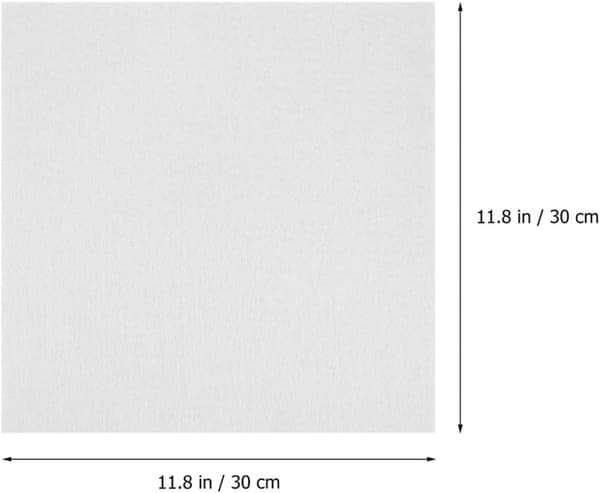 2 stk. lydabsorberende paneler, lydisolerende polstring i filtmateriale, hvit farge, romdekorasjon