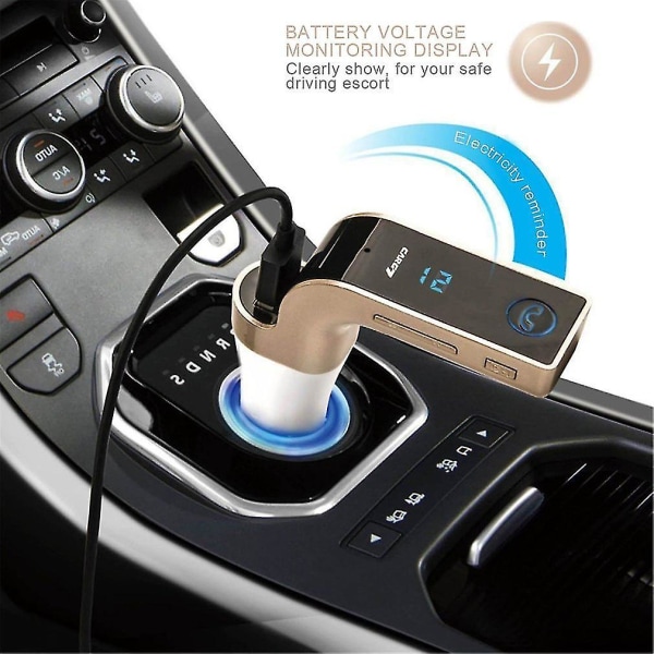 Bil Mp3-afspiller Fm-sender Bluetooth Usb-opladning