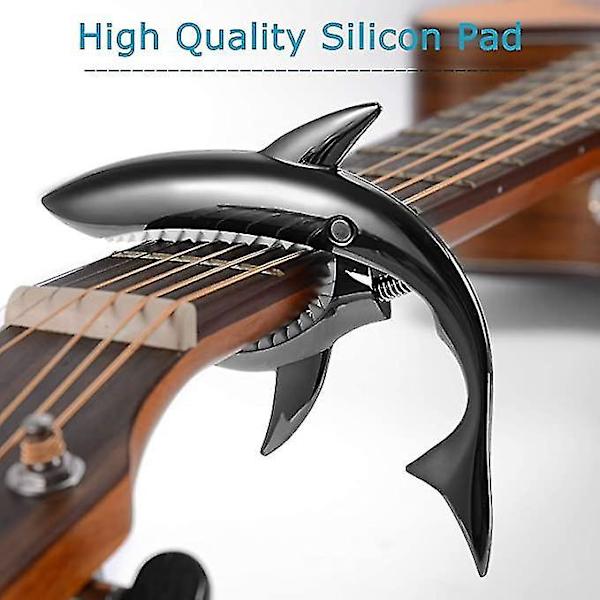 Guitar Capo Akustisk Elektrisk Hurtig Skift Silikon Polstring