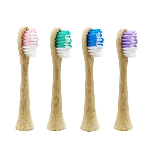 4-pak erstatnings elektrisk tandbørste Bambusbørster Philips