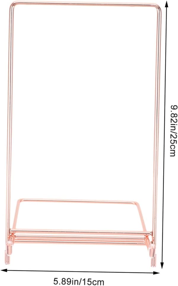 Kogebogsstativ i rustfrit stål til køkkenbord, billedrammestativ