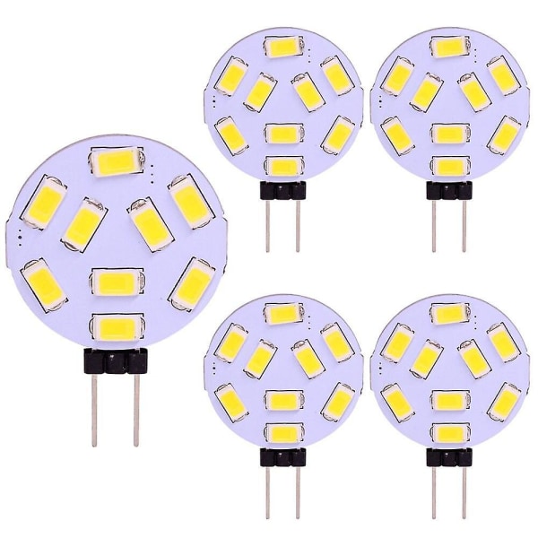 LED-lampe med rund rekkevidde G4 15 LED-er 5730 SMD 12-24V DC AC ffc9 |  Fyndiq