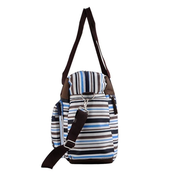 Vanntett Strip Stor Kapasitet Diagonal Mommy Bag