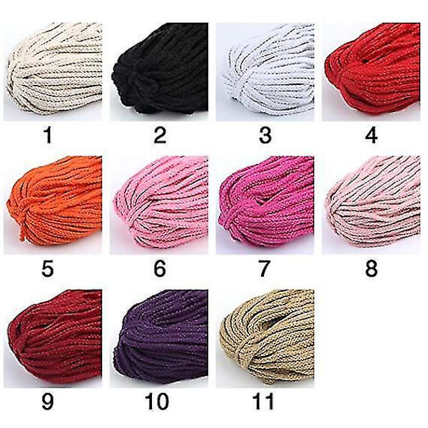 Repsnöre Tillbehör Hantverk Macrame 5mm 100m Hängande Vridet