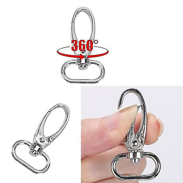 10 st Swivel Nyckelringar Spännen 360 Hummer Spännen Trigger Krokar