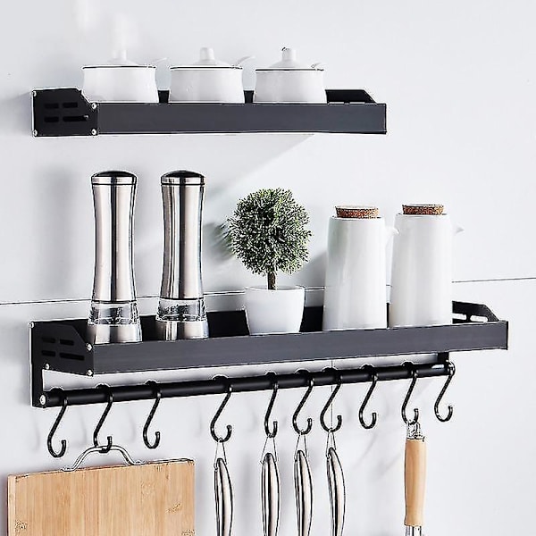 50cm Aluminium Væghængt Køkken Multifunktionel Hylde