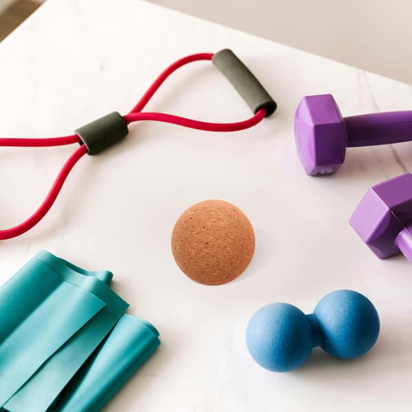 3 stk. korkyogaball for massasje, korkmassasjeball for triggerpunktterapi