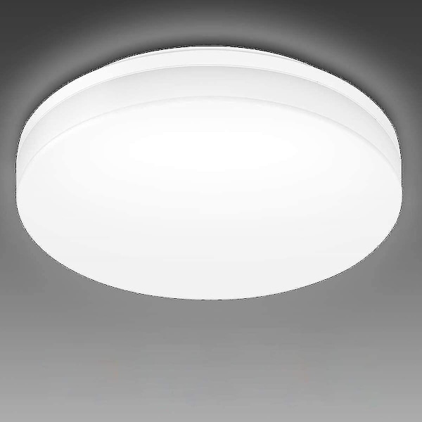 24W LED Loftlampe, IP54 Vandtæt, Daglys Hvid 5000K, 2400lm Lys Stødende Loft